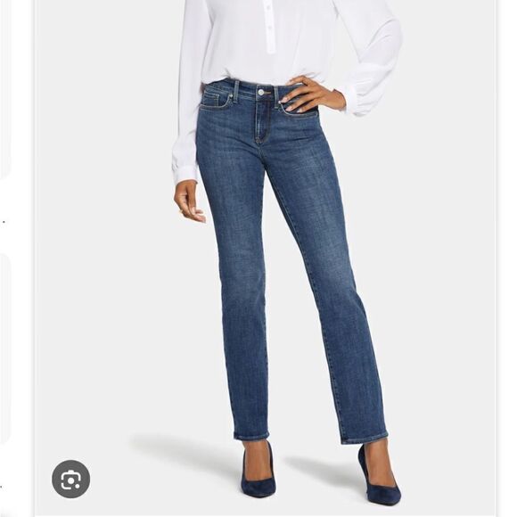 NWT NYDJ Sz 10 Marilyn Straight, stretch jeans - Picture 1 of 7